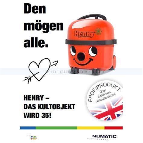 Numatic Henry 35 JAHRE AKTION Henry 35 mit TURBODÜSE rot