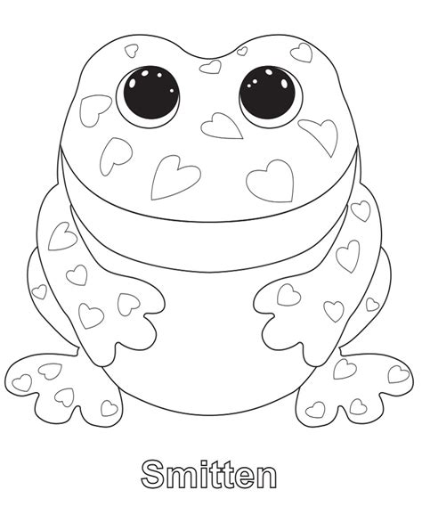 Enamorado Beanie Boo Para Colorear Imprimir E Dibujar ColoringOnly