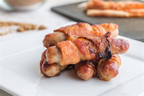 Air Fryer Breakfast Sausage Wrapped In Bacon Kitchen Divas