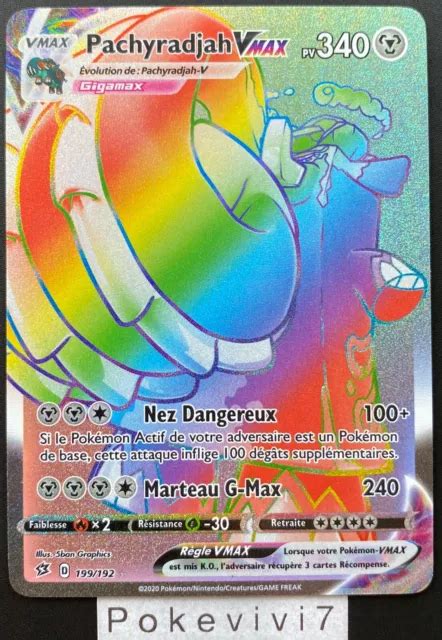 Carte Pokemon Pachyradjah Vmax Secr Te Ep E Et Bouclier Eb