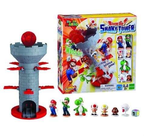 Super Mario Blow Up Shaky Tower Balancing Game By Epoch Games Hobbies