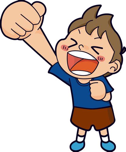 Yelling kid | Public domain vectors