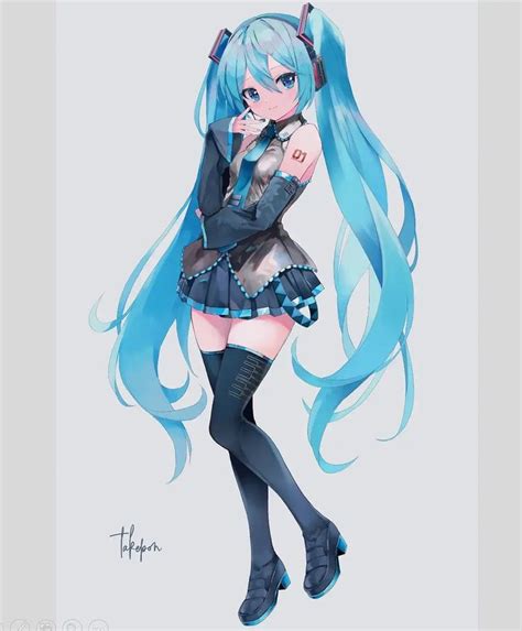 On Instagram Miku Miku You Can Call Me Miku Blue Hair Blue Tie