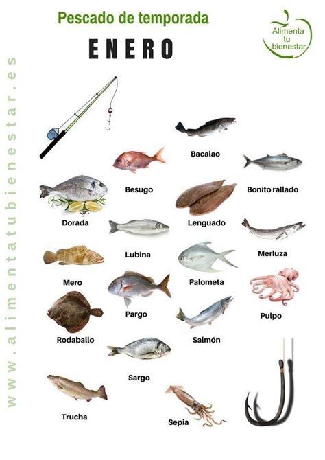 Pescado de temporada descarga el calendario para todo el año