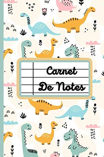 Carnet de Notes Dinosaure Carnet de notes ligné Taille 15 24cm x