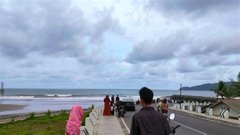 Live Suasana Sore Pantai Pangandaran Lebaran Pertama Beach