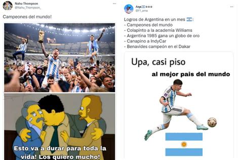 Mundial De Qatar 2022 Los Mejores Memes A Un Mes De La Consagración De Argentina Campeón