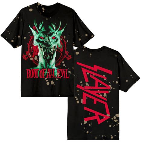 Root Of All Evil Splatter Tee Slayer Store