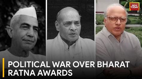 Bharat Ratna Politics Intensifies Over Recipients Youtube