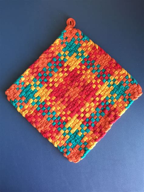 Colorful Woven Potholder Loom Patterns