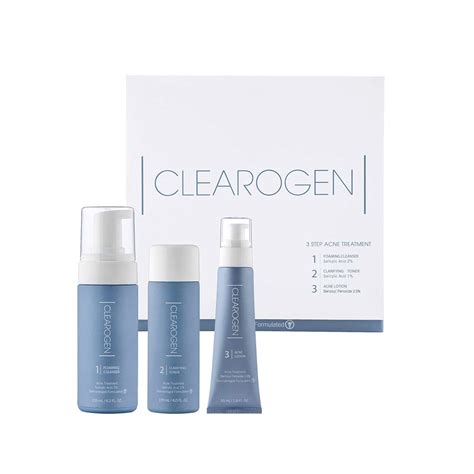 Clearogen Acne Treatment Set Benzoyl Peroxide 2 Month Supply