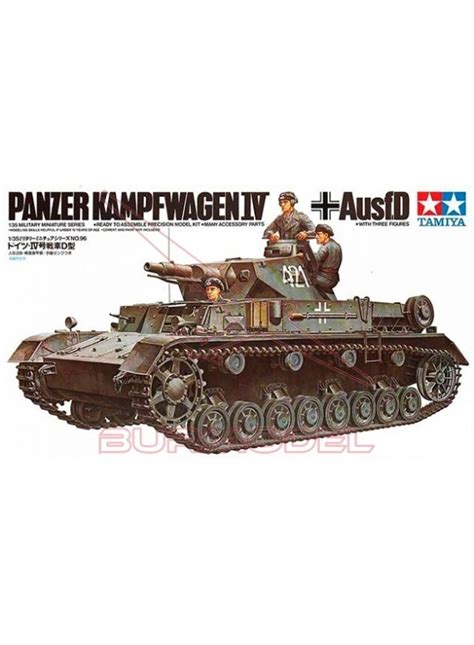 Maqueta de plástico para montar tanque Panzer IV Alemán 1 35 Tamiya