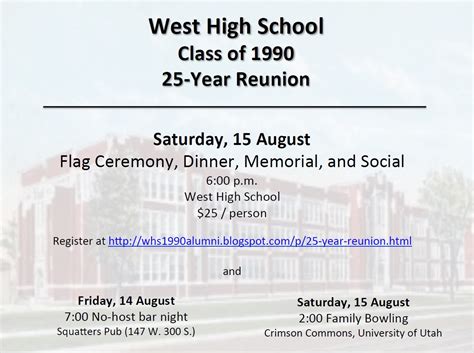 West High School Alumni - Class of 1990