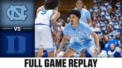 North Carolina Vs Duke Full Game Replay Acc Mens Basketball