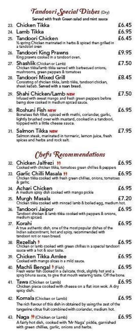 Chilli Peppers Indian Restaurant Willenhall Willenhall S Full Menu Online