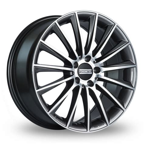 Fondmetal Aidon Titanium Polished Alloy Wheels Wheelbase