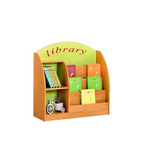 Preschool And Kindergarten Wooden Modern Furniture Wooden Library