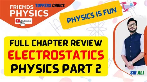 QUICK REVIEW ELECTROSTATICS CHAPTER 12 CLASS 12 PHYSICS FULL