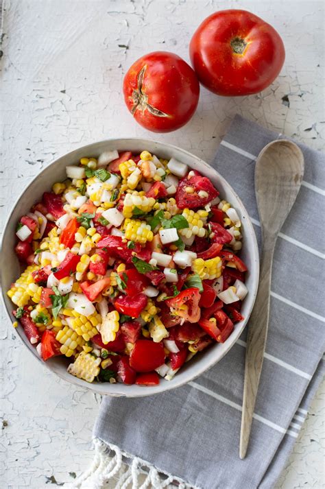 Fresh Corn And Tomato Salad Karinokada