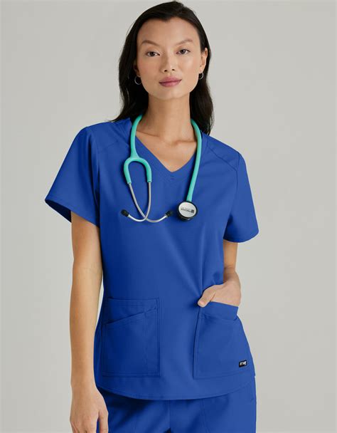 Spandex Stretch Emma Top Grey S Anatomy Spandex Stretch Barco