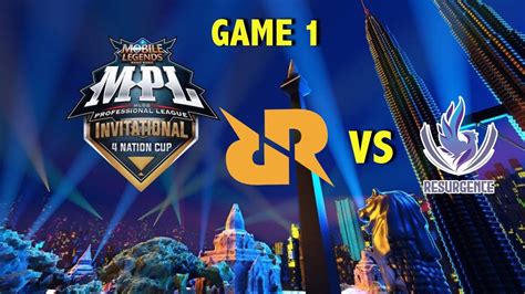 RRQ VS Resurgence Game 1 MPL Invitational Playoffs Day 2 YouTube