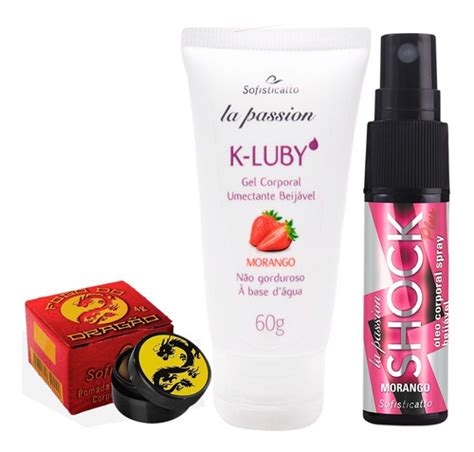 Kit Gel De Massagem Pomada Erótica Fogo Do Dragão Parcelamento Sem