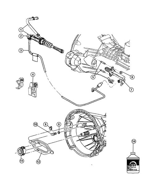 2010 Jeep Wrangler Tube. Clutch hydraulic, hydraulic clutch. Mopar, module, controls ...