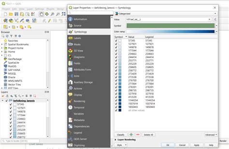 Changing Amount Of Classes In Layer Properties Using QGIS