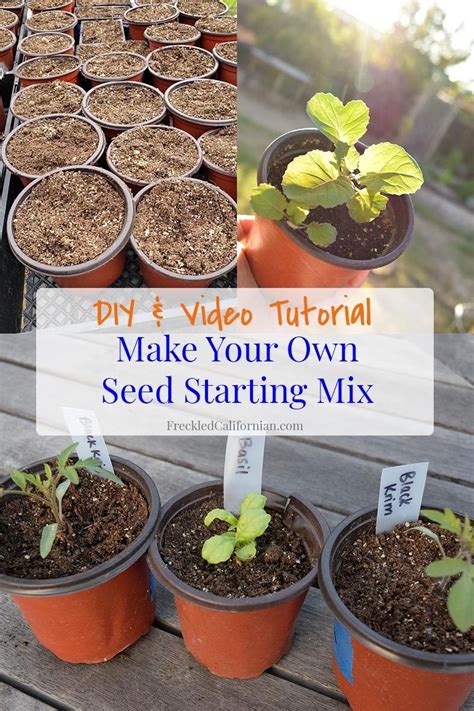 A Diy Seed Starting Soil Mix Recipe In 2020 Seed Starting Mix Seed