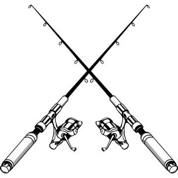 Crossed Fishing Rods Images Browse Stock Photos Vectors And