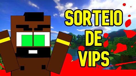 MINECRAFT SORTEIO DE VIPS GRATIS GINCANA INSCRITOS YouTube