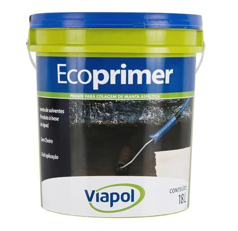 C S Constru O Primer Para Manta Asf Ltica Ecoprimer Preto L Viapol