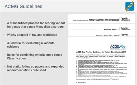 Introducing Vsclinical Streamlining Acmg Variant Interpretation Guidelines