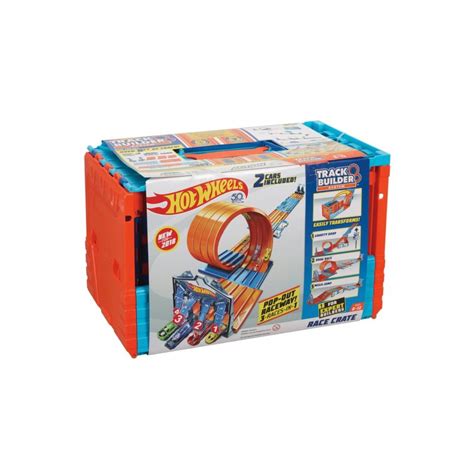 Hot Wheels Track Builder System Race Crate Big W