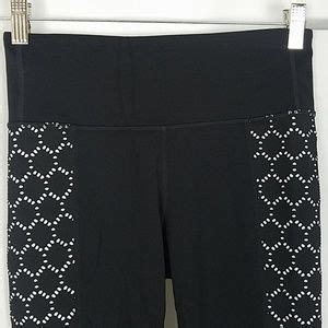 Athleta Pants Jumpsuits Athleta S Black High Rise Eyelet