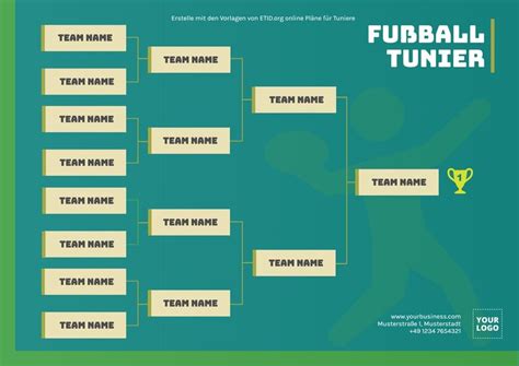 Kostenlose Turnierplan Vorlagen