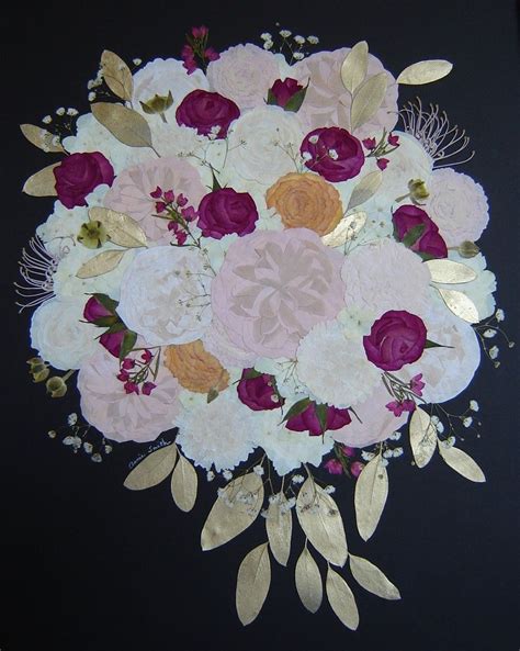 This Bridal Bouquet Is Pressed And Preserved By Pressed Garden ~ Annie Fentz Smith ~ Pr