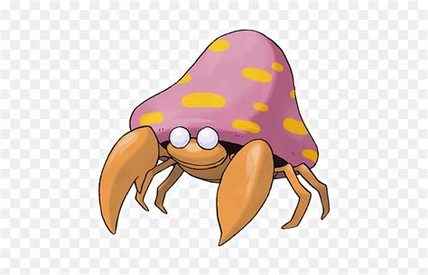 Crab Pokemon With Shell, HD Png Download - vhv