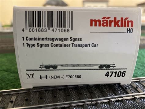 Märklin 47106 Containertragwagen Sgnss der SBB CFF FFS Spur H0 eBay