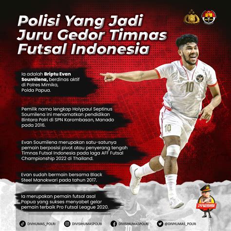 Polisi Yang Jadi Juru Gedor Timnas Futsal Indonesia Tribrata News