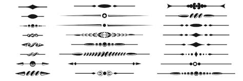 Ensemble D L Ments S Parateurs D Coratifs Collection De Fronti Res