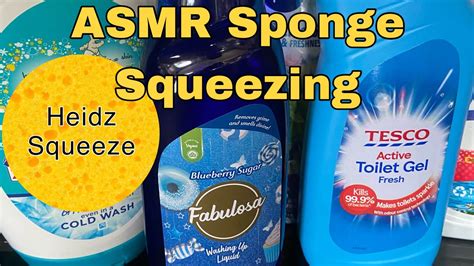 ASMR Sponge Squeezing Laundry Overload Dish Soap Bleach YouTube