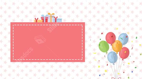 Pink Birthday Event Balloons Beautiful Powerpoint Background For Free ...