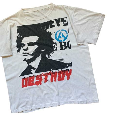 Rare Early 80s Sid Vicious Tribute T Shirt Sex Pistol Gem