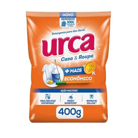 Sabão Pó Urca Concentrado Sache 400G Rede Super Líder