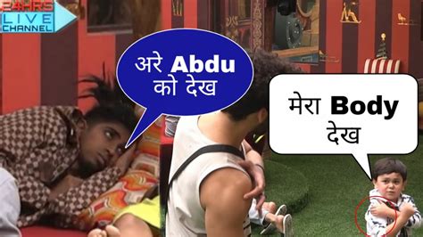 Bigg Boss Live Mc Stan Aur Gautam Ko Abdu Ne Dikhaya Apna Biceps