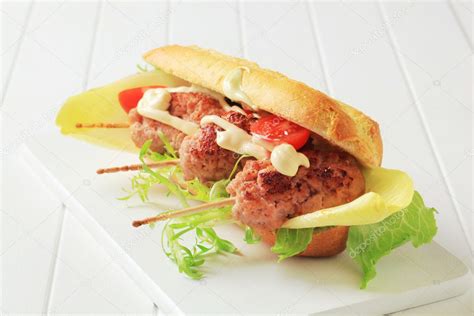 Kofta sandwich — Stock Photo © ajafoto #7400715