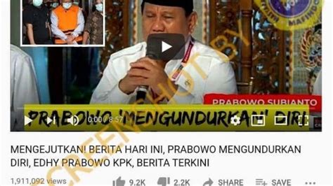 CEK FAKTA Prabowo Subianto Mundur Dari Jabatan Menhan Ini Faktanya