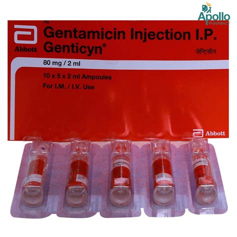 Genticyn 80 Mg Injection 2 Ml Price Uses Side Effects Composition