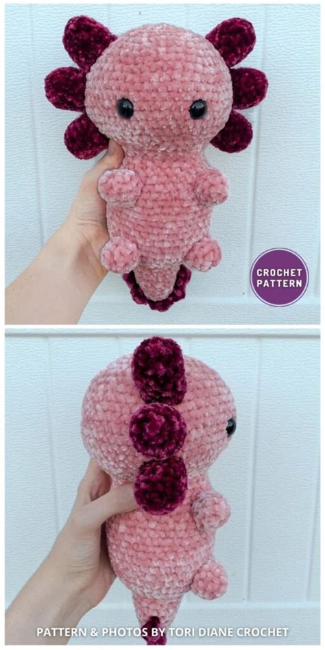 Crochet Axolotl Free Pattern Ellenmridini